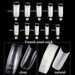 Set di strumenti per manicure Set di taglio parola per unghie, Transparent French, Natural French, Transparent Semi-post, Natural Semi-post, Transparent Full Post, Natural Full Post, Transparent French Large Set, Transparent Semi-post Large Set        ...