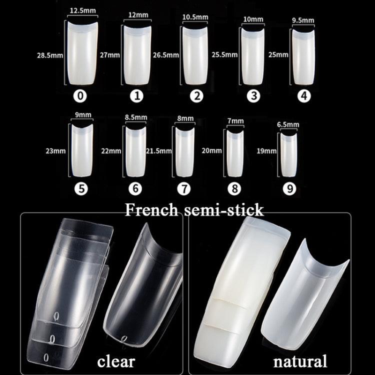 Set di strumenti per manicure Set di taglio parola per unghie, Transparent French, Natural French, Transparent Semi-post, Natural Semi-post, Transparent Full Post, Natural Full Post, Transparent French Large Set, Transparent Semi-post Large Set        ...