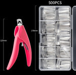 Set di strumenti per manicure Set di taglio parola per unghie, Transparent French, Natural French, Transparent Semi-post, Natural Semi-post, Transparent Full Post, Natural Full Post, Transparent French Large Set, Transparent Semi-post Large Set        ...