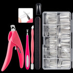 Set di strumenti per manicure Set di taglio parola per unghie, Transparent French, Natural French, Transparent Semi-post, Natural Semi-post, Transparent Full Post, Natural Full Post, Transparent French Large Set, Transparent Semi-post Large Set        ...