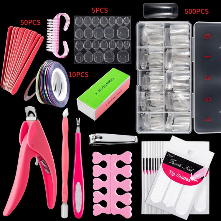 Set di strumenti per manicure Set di taglio parola per unghie, Transparent French, Natural French, Transparent Semi-post, Natural Semi-post, Transparent Full Post, Natural Full Post, Transparent French Large Set, Transparent Semi-post Large Set        ...