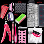 Set di strumenti per manicure Set di taglio parola per unghie, Transparent French, Natural French, Transparent Semi-post, Natural Semi-post, Transparent Full Post, Natural Full Post, Transparent French Large Set, Transparent Semi-post Large Set        ...