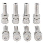 10 PCS 6mm Ugello di nebulizzazione per nebbia a innesto rapido per umidificazione e depolverazione di raffreddamento, 0.15mm, 0.2mm, 0.3mm, 0.4mm, 0.5mm, 0.6mm, 0.7mm, 0.8mm