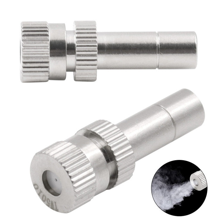 10 PCS 6mm Ugello di nebulizzazione per nebbia a innesto rapido per umidificazione e depolverazione di raffreddamento, 0.15mm, 0.2mm, 0.3mm, 0.4mm, 0.5mm, 0.6mm, 0.7mm, 0.8mm