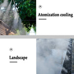 10 PCS 6mm Ugello di nebulizzazione per nebbia a innesto rapido per umidificazione e depolverazione di raffreddamento, 0.15mm, 0.2mm, 0.3mm, 0.4mm, 0.5mm, 0.6mm, 0.7mm, 0.8mm