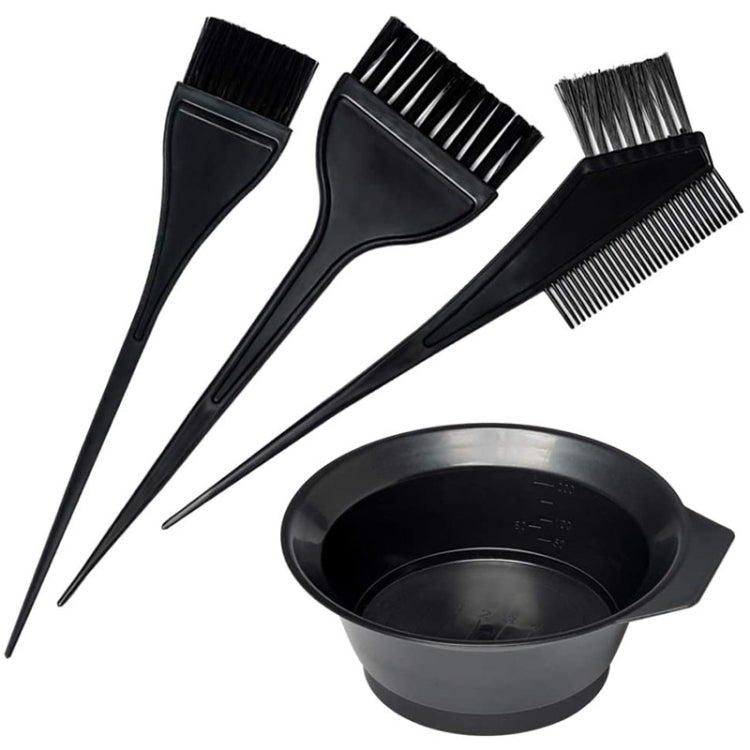 Set 5 strumenti per tintura capelli con pennelli e ciotola