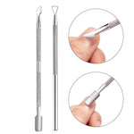 FABIYAN Set di strumenti per nail art con spinta in acciaio per taglio della pelle morta in acciaio inossidabile, Set 1, Set 2, Set 3, 3 Sets-Set 4, Set 5, Set 6, Set 7, Set 8, Set 9, Set 10, Set 11, Set 12, Set 13, Set 14, Set 15, Set 16