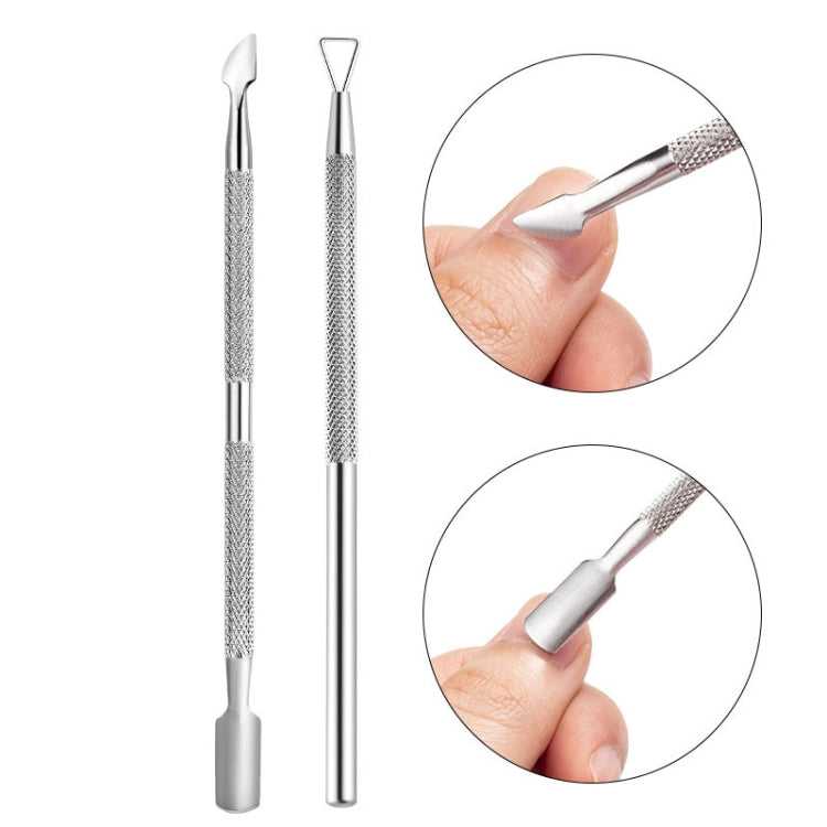 FABIYAN Set di strumenti per nail art con spinta in acciaio per taglio della pelle morta in acciaio inossidabile, Set 1, Set 2, Set 3, 3 Sets-Set 4, Set 5, Set 6, Set 7, Set 8, Set 9, Set 10, Set 11, Set 12, Set 13, Set 14, Set 15, Set 16