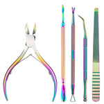 FABIYAN Set di strumenti per nail art con spinta in acciaio per taglio della pelle morta in acciaio inossidabile, Set 1, Set 2, Set 3, 3 Sets-Set 4, Set 5, Set 6, Set 7, Set 8, Set 9, Set 10, Set 11, Set 12, Set 13, Set 14, Set 15, Set 16