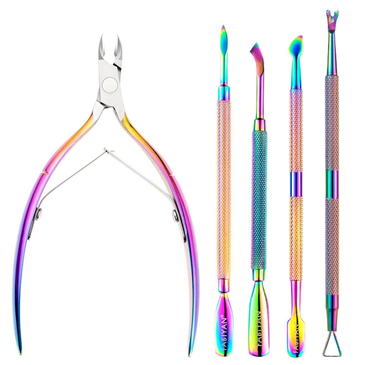 FABIYAN Set di strumenti per nail art con spinta in acciaio per taglio della pelle morta in acciaio inossidabile, Set 1, Set 2, Set 3, 3 Sets-Set 4, Set 5, Set 6, Set 7, Set 8, Set 9, Set 10, Set 11, Set 12, Set 13, Set 14, Set 15, Set 16