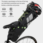 Borsa per bicicletta West Biking Borsa posteriore riflettente completamente impermeabile Borsa per sedile posteriore con capacità per lunghe distanze, 10L, 17L