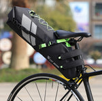 Borsa per bicicletta West Biking Borsa posteriore riflettente completamente impermeabile Borsa per sedile posteriore con capacità per lunghe distanze, 10L, 17L
