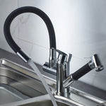 Rubinetto per acqua calda e fredda con doppio rubinetto estraibile da cucina, Wheel Bending Pull, Round Spray Pull, Cube Spray Pull, Round Universal Distortion, Cube Universal Distortion