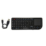 Mini mouse e tastiera wireless A8 con tastiera touchpad laser, English White Backlight, English Colorful Backlight