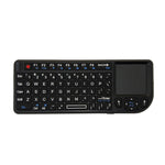 Mini mouse e tastiera wireless A8 con tastiera touchpad laser, English White Backlight, English Colorful Backlight