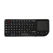 Mini mouse e tastiera wireless A8 con tastiera touchpad laser, English White Backlight, English Colorful Backlight