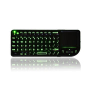 Mini mouse e tastiera wireless A8 con tastiera touchpad laser, English White Backlight, English Colorful Backlight