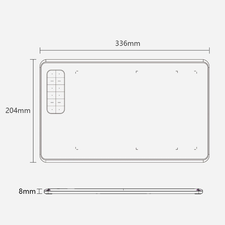 Tavoletta grafica digitale 10Moons G12 compatibile OTG