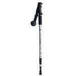 JUNGLELEOPARD Bastone da trekking in alluminio con manico dritto a 3 sezioni Stampelle da passeggio multifunzionali, Red#66-135cm, Blue#66-135cm, Black#66-135cm, Silver White#66-135cm
