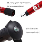 JUNGLELEOPARD Bastone da trekking in alluminio con manico dritto a 3 sezioni Stampelle da passeggio multifunzionali, Red#66-135cm, Blue#66-135cm, Black#66-135cm, Silver White#66-135cm