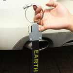 Eliminatore di cintura elettrostatica per auto P116 da 2 pezzi Eliminatore di elettricità statica in gomma metallica con catena di messa a terra sospesa, Cars, SUV
