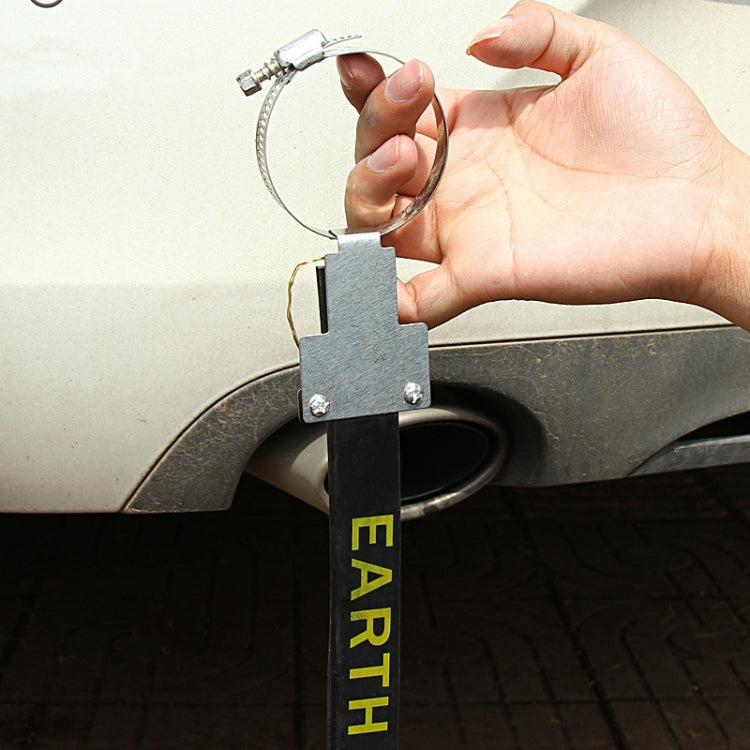 Eliminatore di cintura elettrostatica per auto P116 da 2 pezzi Eliminatore di elettricità statica in gomma metallica con catena di messa a terra sospesa, Cars, SUV