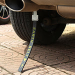 Eliminatore di cintura elettrostatica per auto P116 da 2 pezzi Eliminatore di elettricità statica in gomma metallica con catena di messa a terra sospesa, Cars, SUV