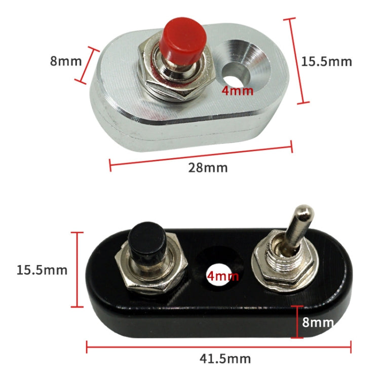 Accessori per la modifica della motocicletta Interruttore sul manubrio Fari Faretti Luci di sorpasso Spegnimento Avvio Avvio Corno di accensione Interruttore combinato, Single Switch Black, Single Switch Silver, Double Switch Black, Double Switch Silver