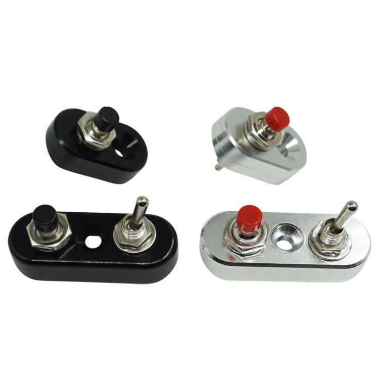 Accessori per la modifica della motocicletta Interruttore sul manubrio Fari Faretti Luci di sorpasso Spegnimento Avvio Avvio Corno di accensione Interruttore combinato, Single Switch Black, Single Switch Silver, Double Switch Black, Double Switch Silver