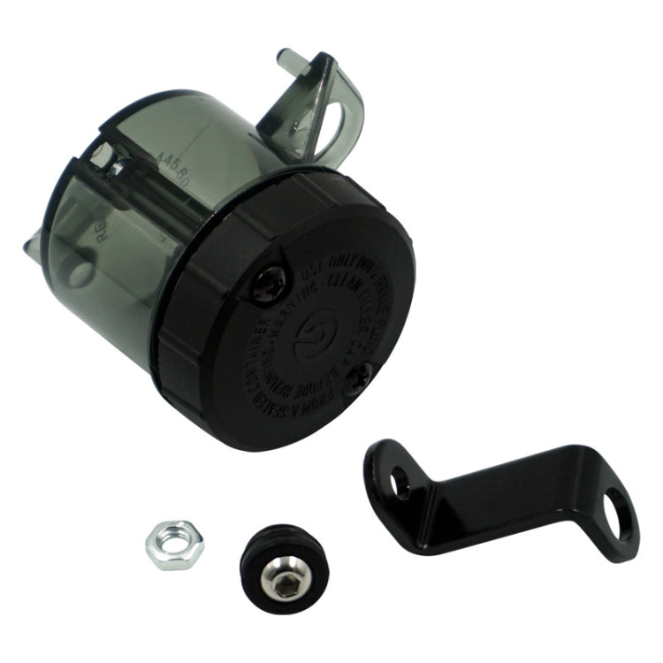 Raccordi modificati per motociclette Olio freno anteriore Coppa olio liquido Pompa diretta Vaso olio universale di grande capacità, (Black), (Transparent)