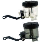 Raccordi modificati per motociclette Olio freno anteriore Coppa olio liquido Pompa diretta Vaso olio universale di grande capacità, (Black), (Transparent)