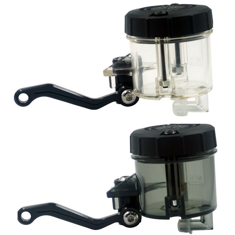 Raccordi modificati per motociclette Olio freno anteriore Coppa olio liquido Pompa diretta Vaso olio universale di grande capacità, (Black), (Transparent)