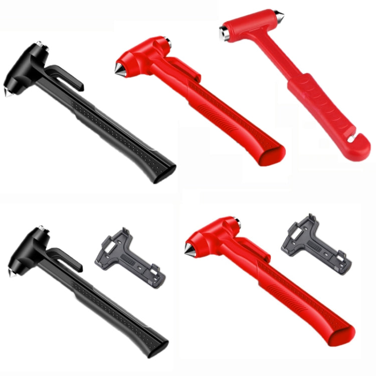 Martello salvavita per la sicurezza dell'auto, interruttore per finestrini multifunzionale di emergenza per auto, Upgraded Black, Upgraded Red, Ordinary Red, Deluxed Black With Fixed Rack, Deluxed Red With Fixed Rack, Deluxed Silver 3 in 1