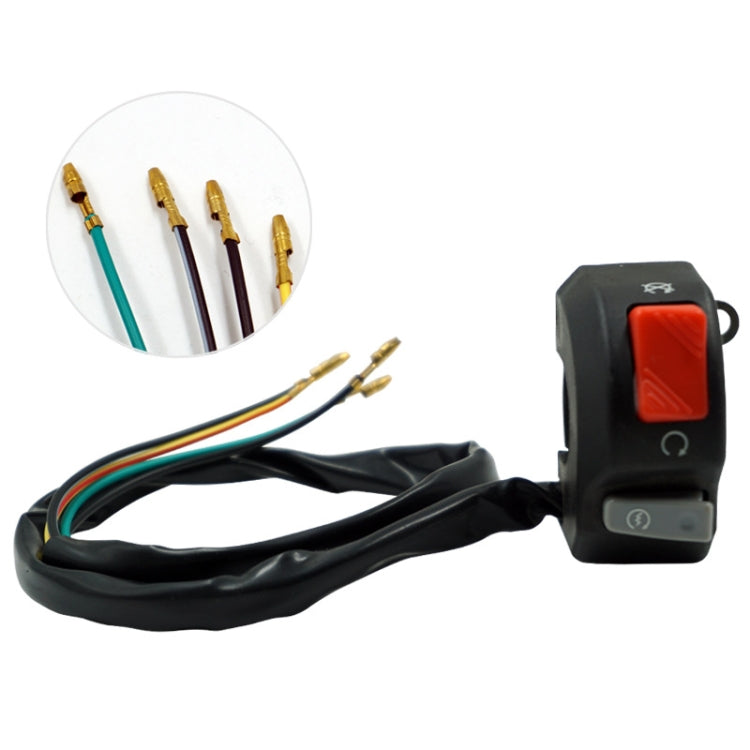 Interruttore di avviamento estinto con rubinetto modificato per motocicletta da 2 pezzi, Faucet Extinguished Start Switch