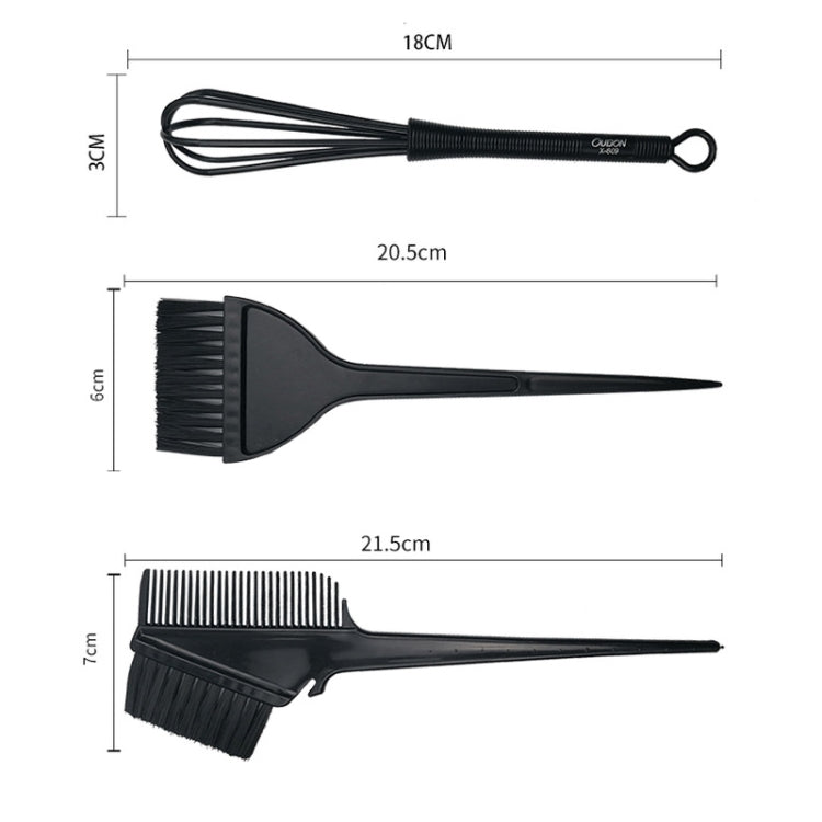 Guanti, clip a coccodrillo, evidenziazione dei capelli, scialle, ciotola per olio al forno, pennello, set di strumenti per tintura