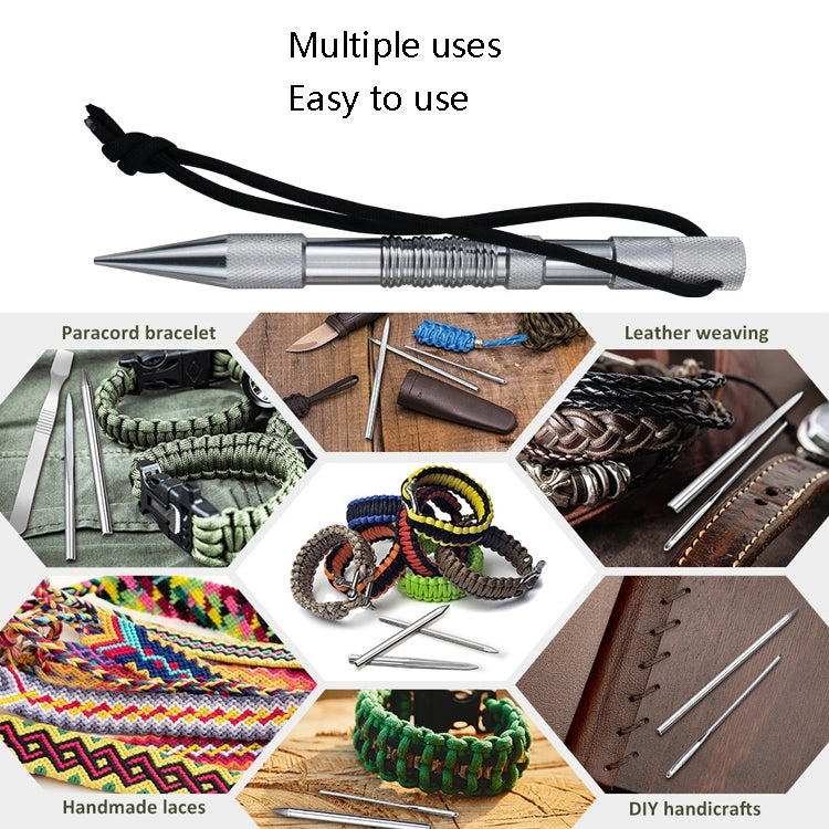 Ombrello Corda Ago Marlin Spike Bracciale Strumento per tessitura fai-da-te, Specifica:, 4 PCS / Set Black, 4 PCS / Set Silver, 5 PCS / Set Black, 5 PCS / Set Silver, 6 PCS / Set Black, 6 PCS / Set Silver, 7 PCS / Set Black, 7 PCS / Set Silver         ...