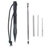 Ombrello Corda Ago Marlin Spike Bracciale Strumento per tessitura fai-da-te, Specifica:, 4 PCS / Set Black, 4 PCS / Set Silver, 5 PCS / Set Black, 5 PCS / Set Silver, 6 PCS / Set Black, 6 PCS / Set Silver, 7 PCS / Set Black, 7 PCS / Set Silver         ...