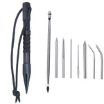 Ombrello Corda Ago Marlin Spike Bracciale Strumento per tessitura fai-da-te, Specifica:, 4 PCS / Set Black, 4 PCS / Set Silver, 5 PCS / Set Black, 5 PCS / Set Silver, 6 PCS / Set Black, 6 PCS / Set Silver, 7 PCS / Set Black, 7 PCS / Set Silver         ...