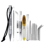 Ombrello Corda Ago Marlin Spike Bracciale Strumento per tessitura fai-da-te, Specifica:, 4 PCS / Set Black, 4 PCS / Set Silver, 5 PCS / Set Black, 5 PCS / Set Silver, 6 PCS / Set Black, 6 PCS / Set Silver, 7 PCS / Set Black, 7 PCS / Set Silver         ...
