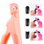 5 forbici per unghie, forbici a forma di U, forbici per unghie finte per unghie francesi fai da te, Black, Rose Red, Blue With Hood, Black With Hood, Orange With Hood, Rose Red With Hood, Light Blue