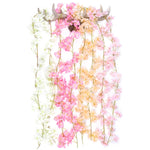 Vite di fiori decorativi in plastica in rattan Sakura da 2 pezzi, 135 Flowers Champagne, 135 Flowers Light Pink, 135 Flowers Deep Pink, 135 Flowers White, 256 Flowers Light Pink, 256 Flowers Deep Pink, 256 Flowers White