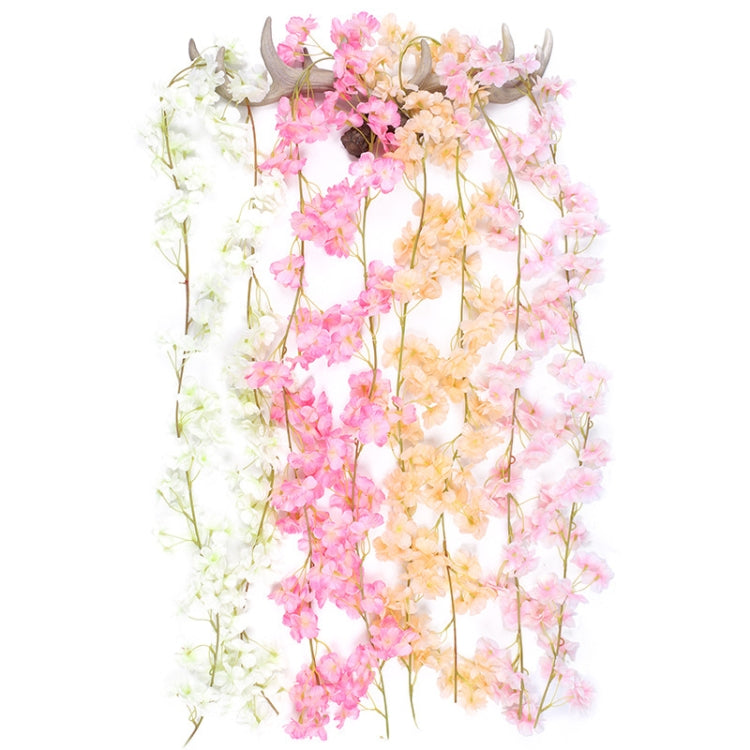 Vite di fiori decorativi in plastica in rattan Sakura da 2 pezzi, 135 Flowers Champagne, 135 Flowers Light Pink, 135 Flowers Deep Pink, 135 Flowers White, 256 Flowers Light Pink, 256 Flowers Deep Pink, 256 Flowers White