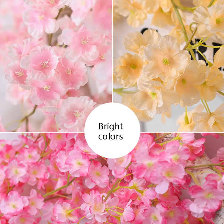 Vite di fiori decorativi in plastica in rattan Sakura da 2 pezzi, 135 Flowers Champagne, 135 Flowers Light Pink, 135 Flowers Deep Pink, 135 Flowers White, 256 Flowers Light Pink, 256 Flowers Deep Pink, 256 Flowers White
