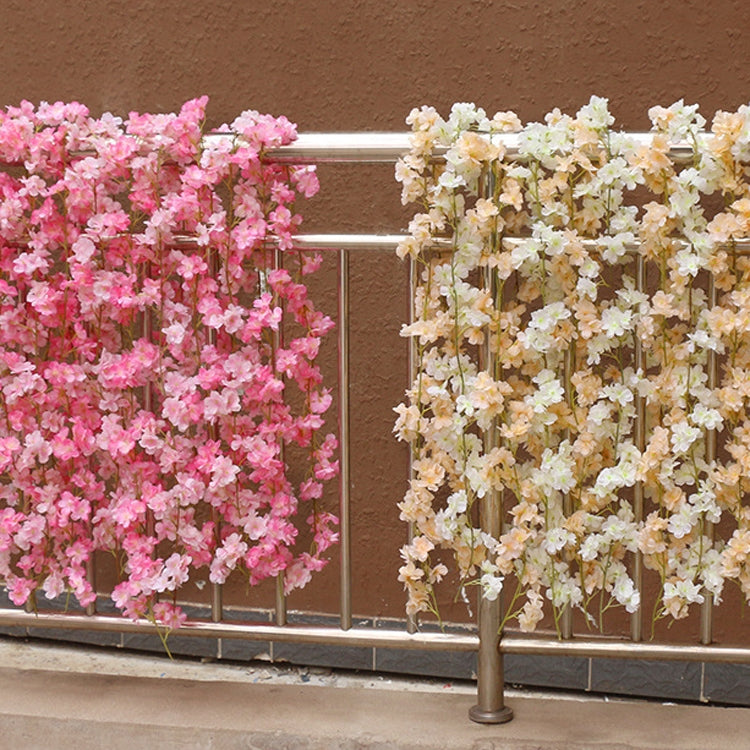 Vite di fiori decorativi in plastica in rattan Sakura da 2 pezzi, 135 Flowers Champagne, 135 Flowers Light Pink, 135 Flowers Deep Pink, 135 Flowers White, 256 Flowers Light Pink, 256 Flowers Deep Pink, 256 Flowers White
