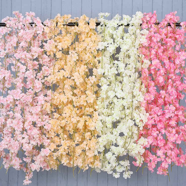 Vite di fiori decorativi in plastica in rattan Sakura da 2 pezzi, 135 Flowers Champagne, 135 Flowers Light Pink, 135 Flowers Deep Pink, 135 Flowers White, 256 Flowers Light Pink, 256 Flowers Deep Pink, 256 Flowers White