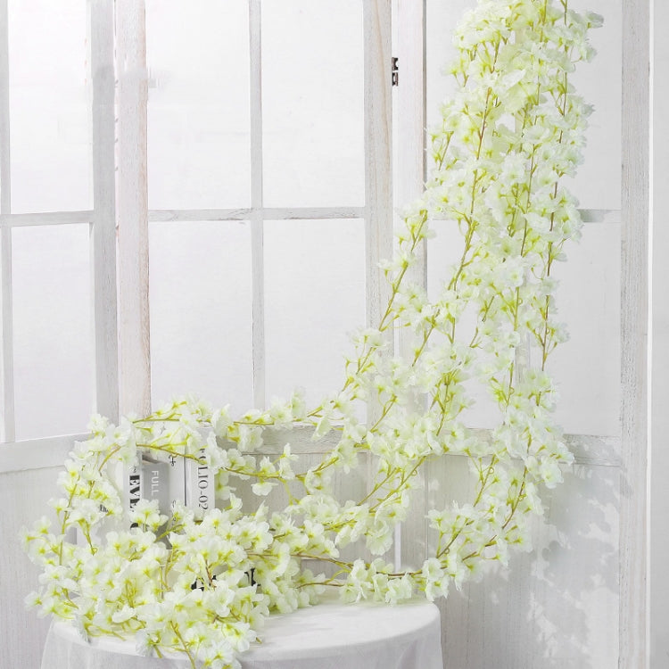 Vite di fiori decorativi in plastica in rattan Sakura da 2 pezzi, 135 Flowers Champagne, 135 Flowers Light Pink, 135 Flowers Deep Pink, 135 Flowers White, 256 Flowers Light Pink, 256 Flowers Deep Pink, 256 Flowers White