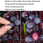 Simulazione di frutta Simulazione uva PVC con puntelli di germogli di uva color crema, 4 Bunches 36 Black Grapes, 4 Bunches 36 Green Grapes, 4 Bunches 36 Red Grapes, 4 Bunches 36 Grain Agate Grapes, 4 Bunches 36 Purple Grapes, 4 Bunches 60 Black Grapes...