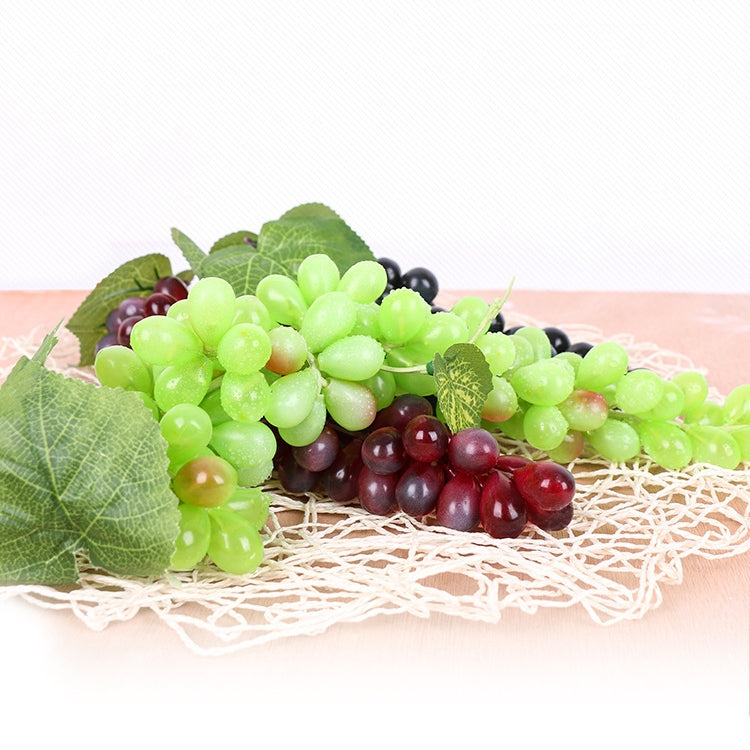 Simulazione di frutta Simulazione uva PVC con puntelli di germogli di uva color crema, 4 Bunches 36 Black Grapes, 4 Bunches 36 Green Grapes, 4 Bunches 36 Red Grapes, 4 Bunches 36 Grain Agate Grapes, 4 Bunches 36 Purple Grapes, 4 Bunches 60 Black Grapes...