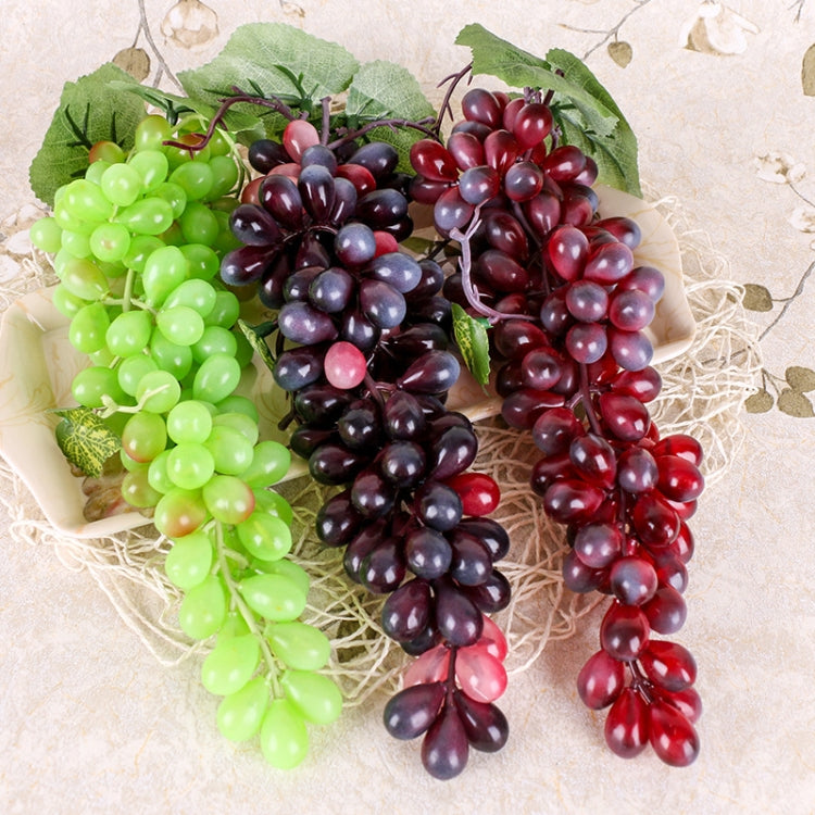 Simulazione di frutta Simulazione uva PVC con puntelli di germogli di uva color crema, 4 Bunches 36 Black Grapes, 4 Bunches 36 Green Grapes, 4 Bunches 36 Red Grapes, 4 Bunches 36 Grain Agate Grapes, 4 Bunches 36 Purple Grapes, 4 Bunches 60 Black Grapes...