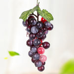 Simulazione di frutta Simulazione uva PVC con puntelli di germogli di uva color crema, 4 Bunches 36 Black Grapes, 4 Bunches 36 Green Grapes, 4 Bunches 36 Red Grapes, 4 Bunches 36 Grain Agate Grapes, 4 Bunches 36 Purple Grapes, 4 Bunches 60 Black Grapes...